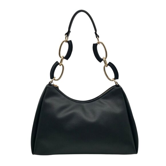 I.N.C. International Concepts Black Nattah Chain Convertible Shoulder Bag - Picture 1 of 11
